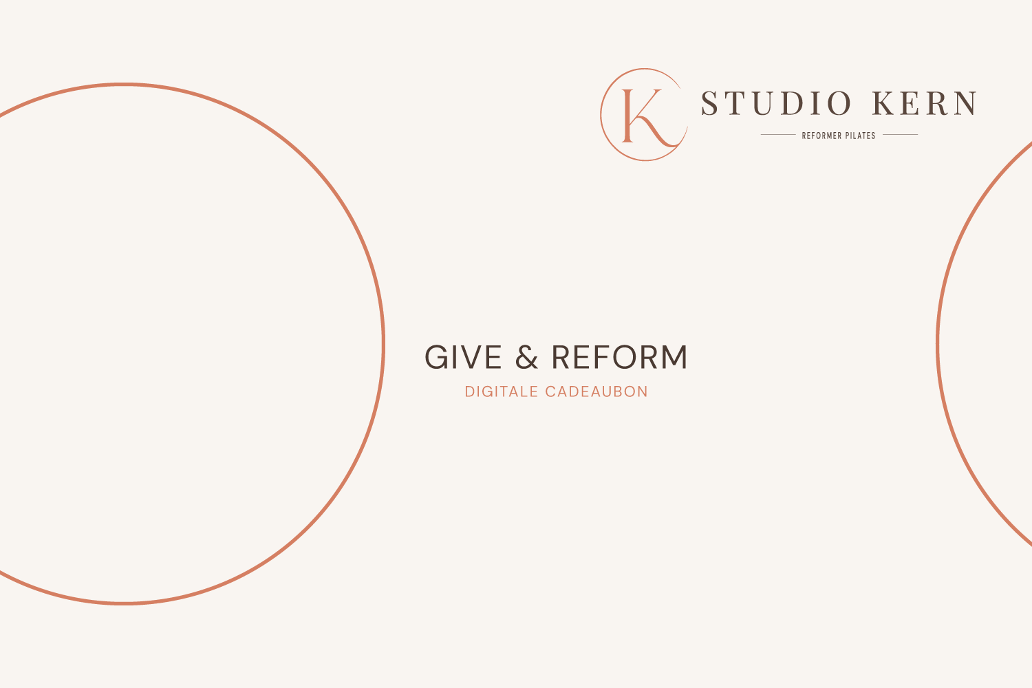 Digitale cadeaubon Give & Reform van Studio Kern
